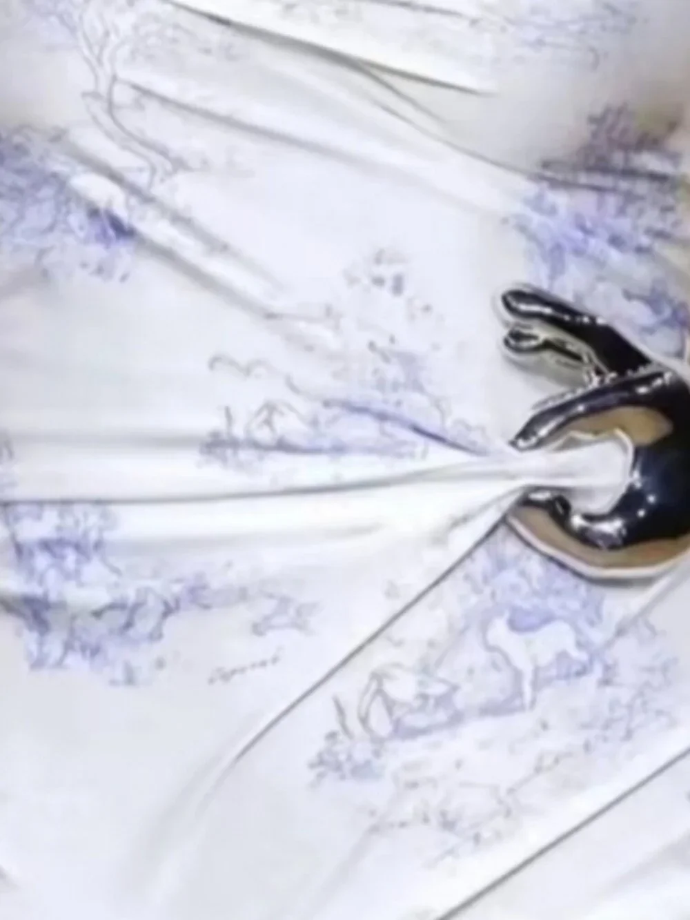 Nwot ZARA Silver Hand Sculptural Ok Brooch